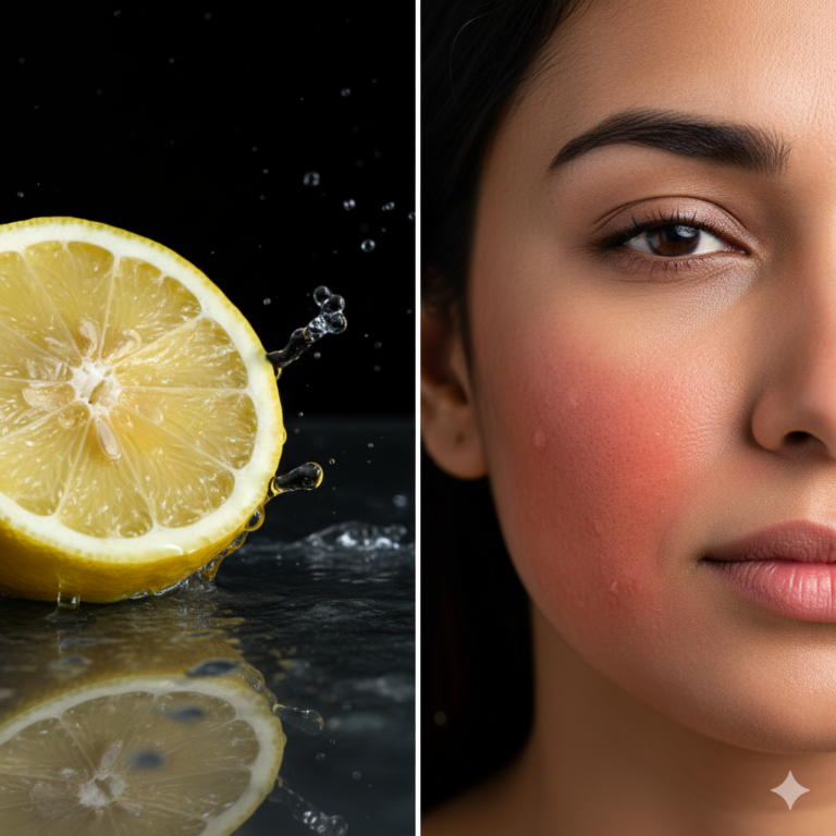 चेहरे पर नींबू लगाने के नुकसान